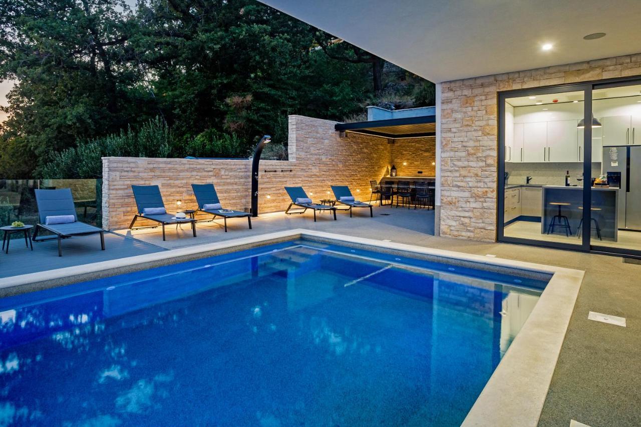 Villa Dispet With Heated Pool, Jacuzzi, Sauna And Cinema Celina Buitenkant foto